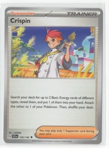 Pokemon Stellar Crown 133/142 Crispin - Picture 1 of 1