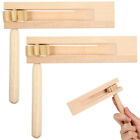 2 Pcs Wooden Matraca Noise Maker Toys for Sporting Events and Parties