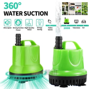 Submersible Water Pump Dirty Clean Aquarium Fountain Pool Pond Fish Tank Flood - Picture 1 of 29