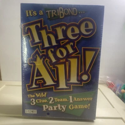 TriBond Three for All Party Board Game NIB - Image 1 of 4