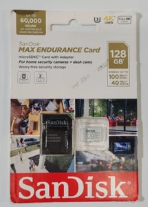 Carte microSDXC SanDisk 128 Go Endurance avec adaptateur, SDSQQVR-128G-GN6IA - Photo 1 sur 8