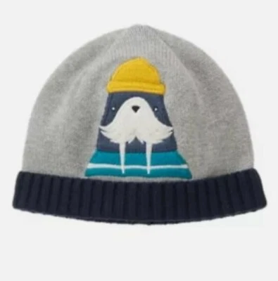 NWT Gymboree ANCHORS AWAY Gray Walrus Sweater Beanie Hat,Size 2T-3T - Image 1 of 2
