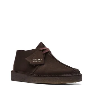 Clarks Originals Desert Trek Mens Dark Brown/Beige Suede 26155488 - Picture 1 of 7
