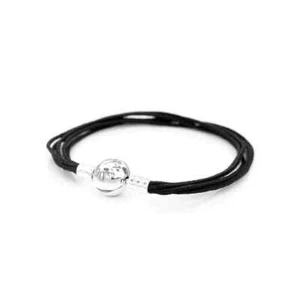 Original Pandora Schwarz Multi Strang Kordel Armband 590715CBK-M2 NEU 19 CM / 7,5" - Bild 1 von 4