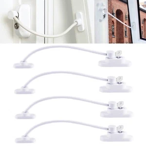 UPVC Window Restrictor Safety Cable Lock Wire kids Child Security Locks ] - Picture 1 of 12