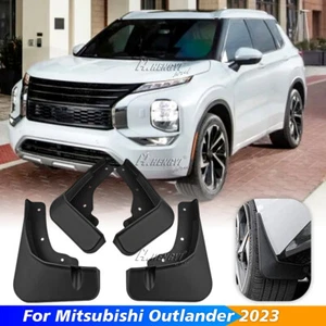 For Mitsubishi Outlander 2023+ Front Rear Mud Flaps Splash Guards Fender Black - Picture 1 of 3