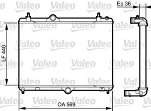 VALEO Radiator For CITROEN C5 III PEUGEOT 508 I Sw 09-18 1333A0 - Picture 1 of 1