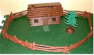 Plasticville - Log Cabin Kit #LC-2 - O/S Scale Gauge Train - Bild 1 von 9