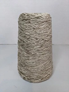 Silk City Fibers Rayon Cone Yarn Chenille Luxury 1300 YPP Cone FAWN 12.2ozs - Picture 1 of 4