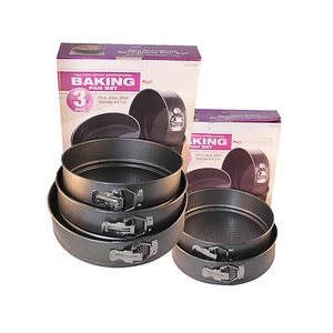 Non-Stick Baking Pan Set: 2 or 3 Set (Kitchen Homeware Baking Cake Food Tray) - Picture 1 of 4