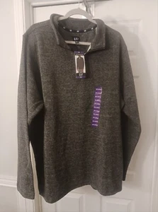 GAP Fleece Pullover Sweater Men's Sz XXL Grey 1/2 Zip Sweater - Picture 1 of 5