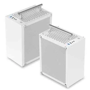 T40 Mini ITX Schwarz Gehäuse 7L Gaming Computer Gehäuse Kompakt Transparent PC - Bild 1 von 30