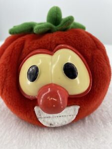 Vintage Gund VEGGIETALES BOB The Tomato Plush Bean Bag Red Plastic Eyes Nose 4"