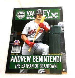 July 2018 Yawkey Way Report Red Sox Program Magazine Andrew Benintendi Cover - Picture 1 of 1