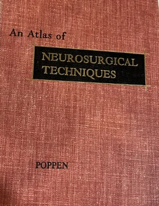 Vintage 1960 An Atlas of Neurosurgical Techniques Hardcover Book - Picture 1 of 4
