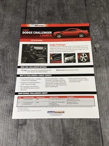 2009 Dodge Challenger Launch Sales Sheet | Specs + Highlights - Foto 1 di 2