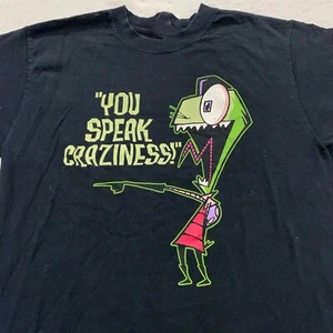 vtg 2003 INVADER ZIM YOU SPEAK CRAZINESS T-shirt unisex S-4XL ZL1505 - Picture 1 of 3
