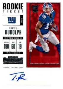2017 Panini Contenders Travis Rudolph Rookie Ticket Autograph - Picture 1 of 2