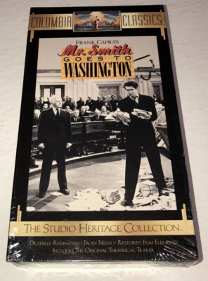 Mr. Smith Goes To Washington (VHS, 1993) Sealed James Stewart Vhs 44M Foto 1 de 4