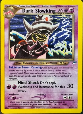 Dark Slowking 020/105 Non Holo Rare Pokemon Neo Destiny NDE NM Vintage English - Bild 1 von 4