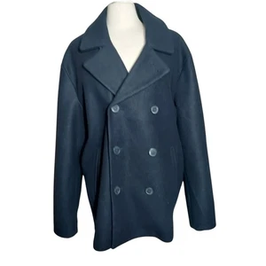 Old Navy Damen Peacoat, weich angeraute Wollmischung dunkelblau Gr. XXL NEU - Bild 1 von 9