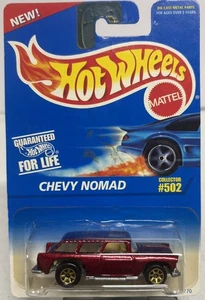 Chevy Nomad 1996 Hot Wheels rojo oscuro no. 502 (K) - Imagen 1 de 4