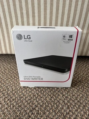 LG Slim Super-Multi Portable DVD Writer Rewriter GP50NB40 Black M-DISK NB70 RB00 - Image 1 of 4