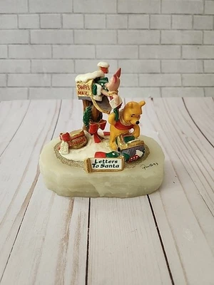 Disney Ron Lee Pooh Piglet Sculpture Letters To Santa 550/1500 - Image 1 of 4