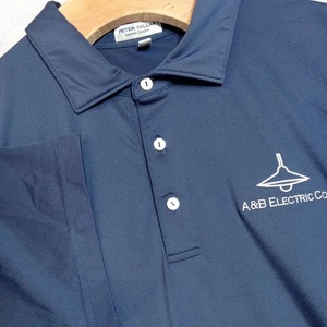 Peter Millar Herren XL Sommer Komfort Marine Golf Polo Performance Stretch Technical - Bild 1 von 11