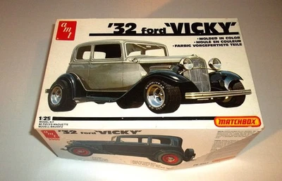Vintage AMT 1/25 Scale '32 Ford "Vicky" #PK4157! BOX ONLY! Excellent! - Image 1 of 2
