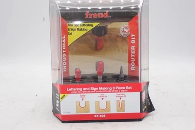 Freud 87-408 Lettering and Sign Making 3 Piece Set - Image 1 of 4