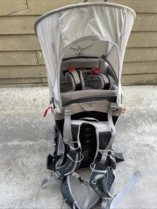 Osprey Poco Plus Black Gray Outdoor Hiking Backpack Baby Carrier Sunshade - Picture 1 of 12