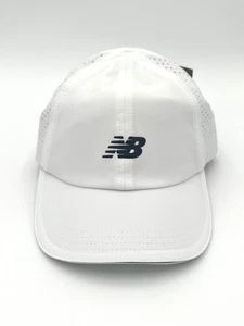 New Balance Laser Run Performance Hat Cap White Strapback Adjustable Running - Picture 1 of 7