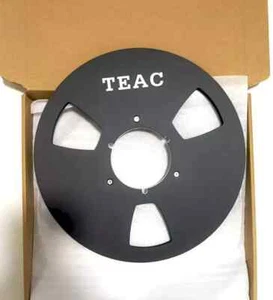 Ein Stück Neu Schwarz TEAC TONBANDSPULE 10,5 Zoll 1/4 Zoll SPULE TO REEL TONBANDGERÄTE - Bild 1 von 4