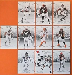 π€π π€ 2024 PRESTIGE CLEVELAND BROWNS COMPLETE BASE TEAM SET (10 CARD LOT)π π€π - Picture 1 of 5