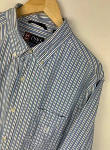 RALPH LAUREN CHAPS OXFORD SHIRT Size XL (fits like 2XL) 46" Men`s Blue - Imagen 1 de 7