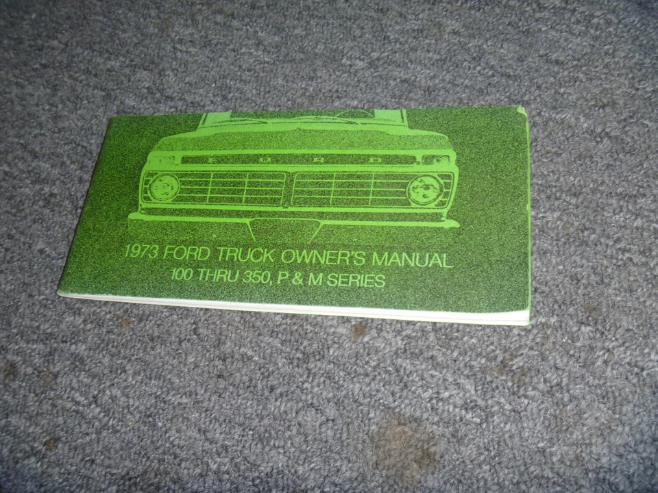 Ford F100 F250 F350 Ranger XLT 1973 camioneta personalizada manual del operador guía del usuario xz Foto 1 de 1