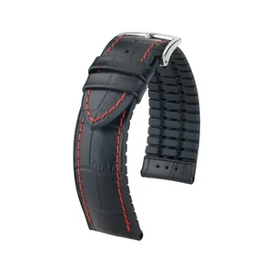 Hirsch George L black calf leather watch strap 20 mm 0925128052-2-20 - Picture 1 of 3
