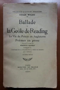 C1 Oscar WILDE - READING GEOLA BALLAD PRISON LIFE in ENGLAND - Picture 1 of 1