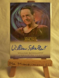 Tarjeta de autógrafo William Schallert Varani Completa Star Trek Espacio Profundo Nueve #A23 - Imagen 1 de 3