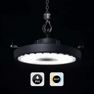 LED UFO High Bay Light 3CCT 4000K/5000K/6000K Warehouse Factory Garage Lights - Picture 1 of 9