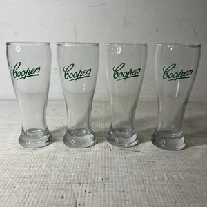 Coopers Green 285ml Set Of 4 Beer Glasses VGC + Free Postage - Picture 1 of 10