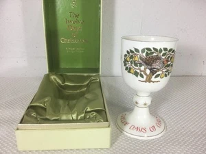 Royal Doulton The Twelve Days of Christmas Goblet First Day Partridge Pear Tree - Picture 1 of 9