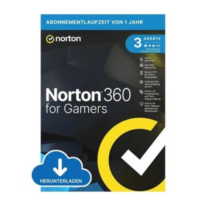 NORTON 360 for Gamers 3 Geräte Devices 1 Jahr mit Cloud - KEIN ABO NO SUB @GWC - Bild 1 von 1