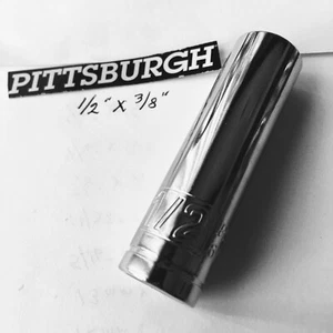 Pittsburgh  1/2"x 3/8" Dr Deep Socket 6 Point  Free USA Shipping - Picture 1 of 3