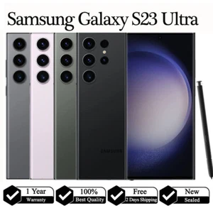 NEW SEALED Samsung Galaxy S23 Ultra 5G 512GB 256GB Factory Unlocked GSM CDMA USA - Picture 1 of 14