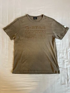 Vintage Brown/Khaki G-star Raw T-shirt - Picture 1 of 7