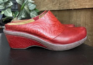 L'Artiste Spring Step Cuero Rojo Oscuro Mula Banda 37 Usado en Excelente Condición EE. UU. 6,5 - Imagen 1 de 12