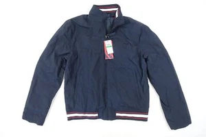 PERRY ELLIS AMERICA DARK SAPHIRE BLUE LARGE NYLON WIND RAIN JACKET MENS NWT NEW - Picture 1 of 9