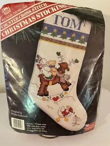 Banar Weihnachtsstrumpf Rentier 16,5 Zoll gezählt Kreuzstich Kit - Bild 1 von 7